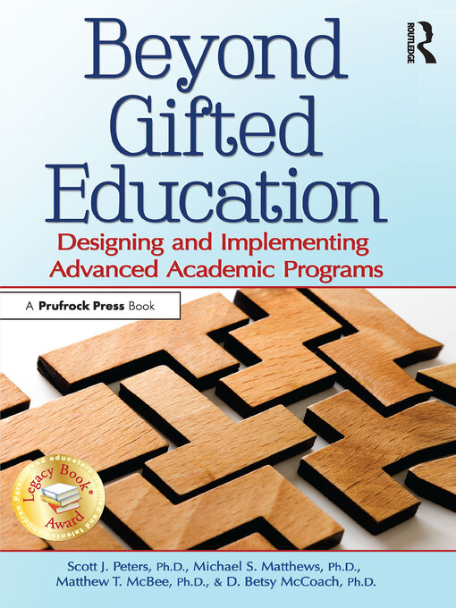 Title details for Beyond Gifted Education by Scott J. Peters - Available